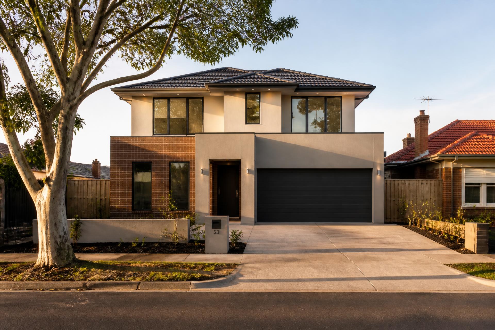 Knockdown rebuild Melbourne, a new Keycon home on an established suburban block